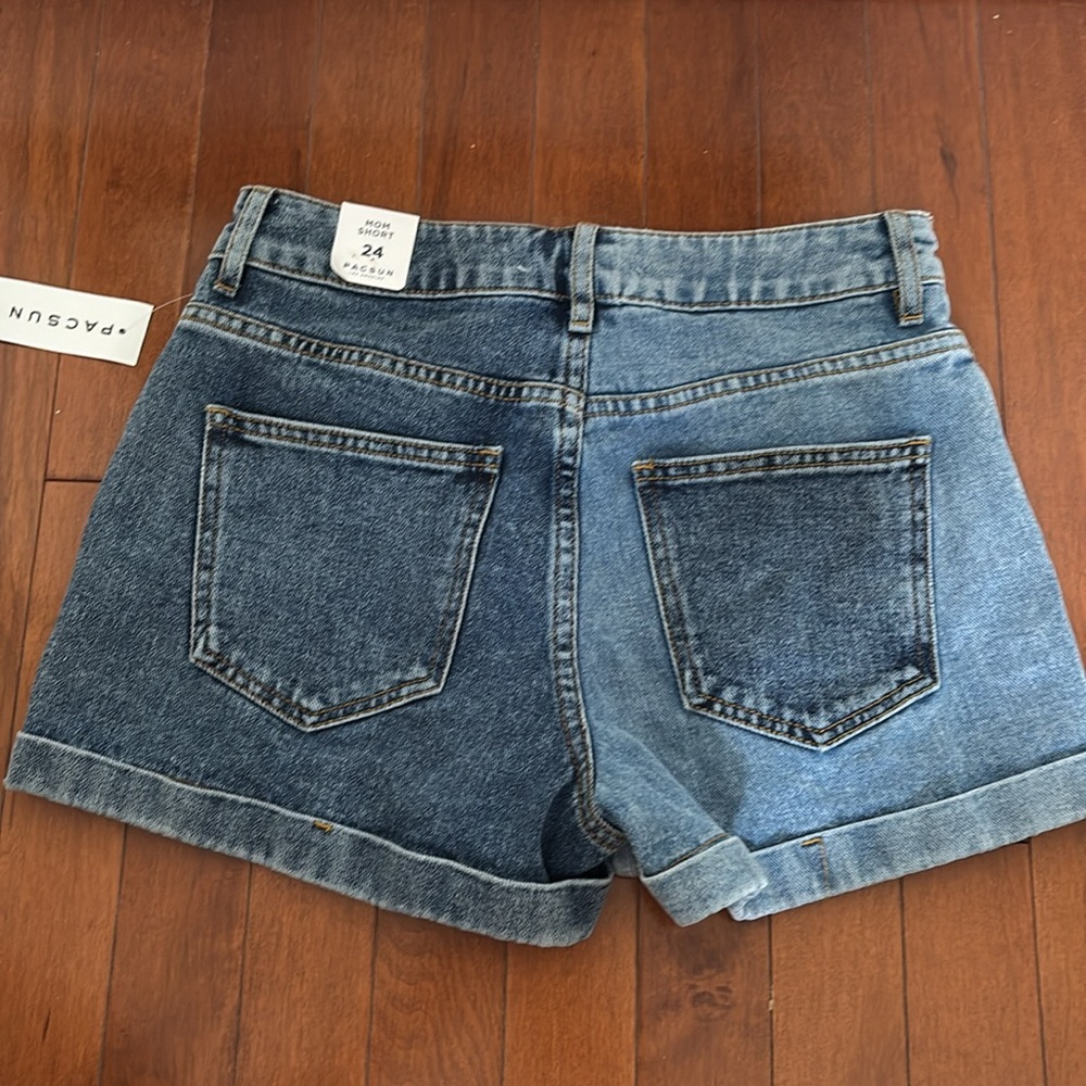Pacsun Multicolor Women's Denim Mom Shorts - Picture 3 of 3